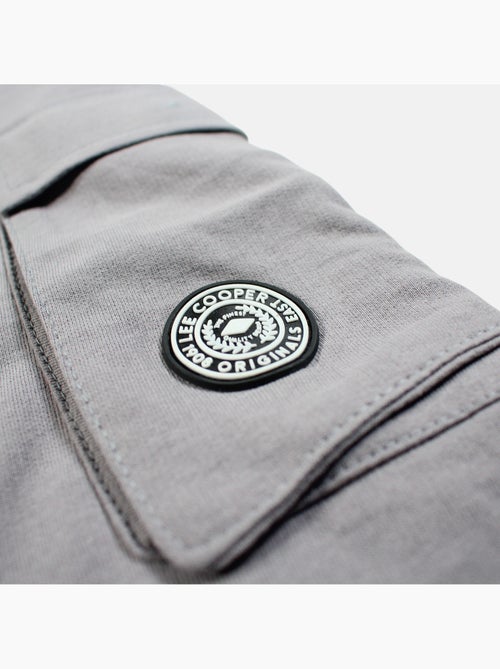 Lee Cooper - Short cargo hombre gris con bolsillos laterales+ - Kiabi