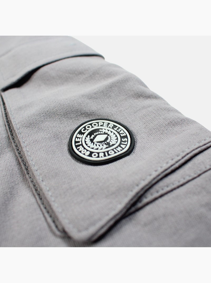Lee Cooper - Short cargo hombre gris con bolsillos laterales+ Gris - Kiabi