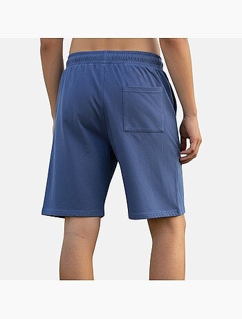 Lee Cooper - Short hombre azul con cintura elástica