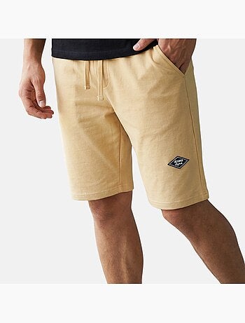Lee Cooper - Short hombre beige con cintura elástica