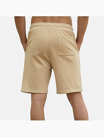 Lee Cooper - Short hombre beige con cintura elástica