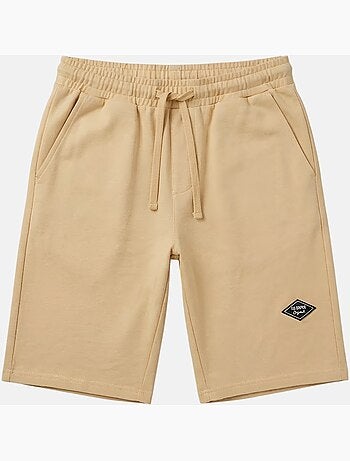 Lee Cooper - Short hombre beige con cintura elástica