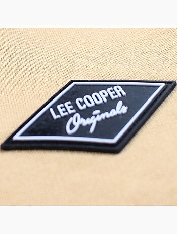 Lee Cooper - Short hombre beige con cintura elástica