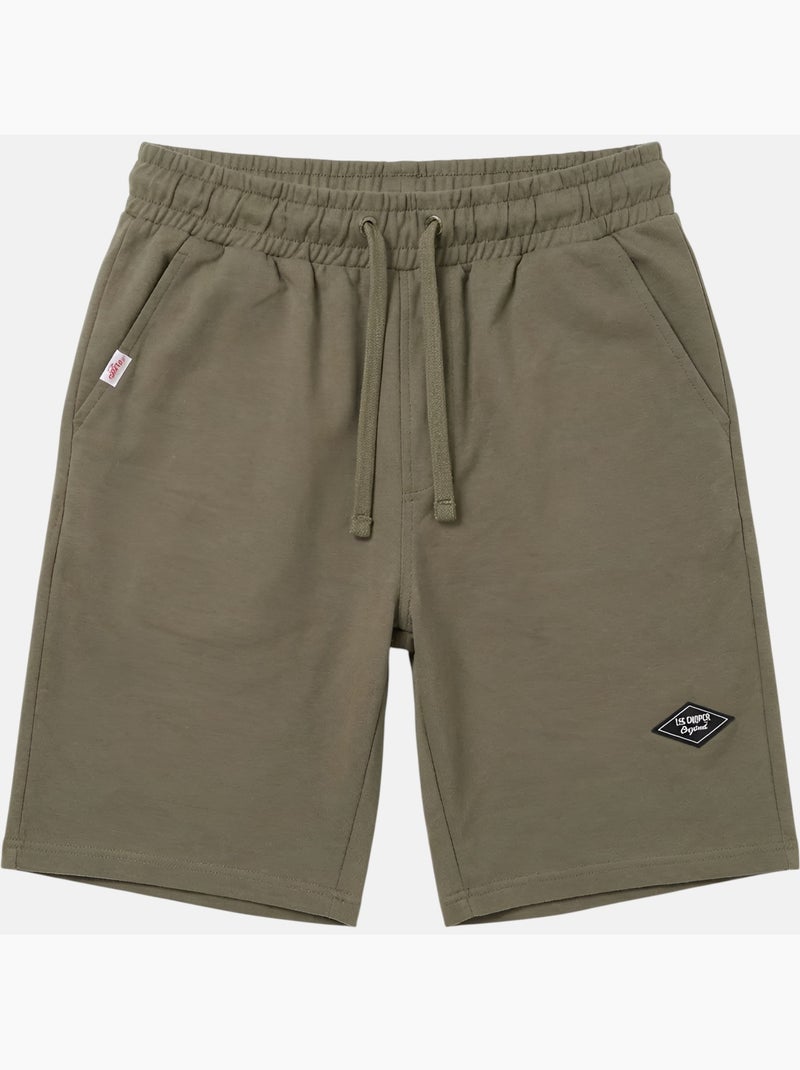 Lee Cooper - Short hombre en algodón con cintura elástica Caqui - Kiabi