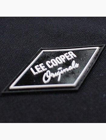 Lee Cooper - Short hombre negro con cintura elástica