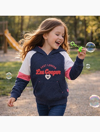 Lee Cooper - Sudadera con capucha niña