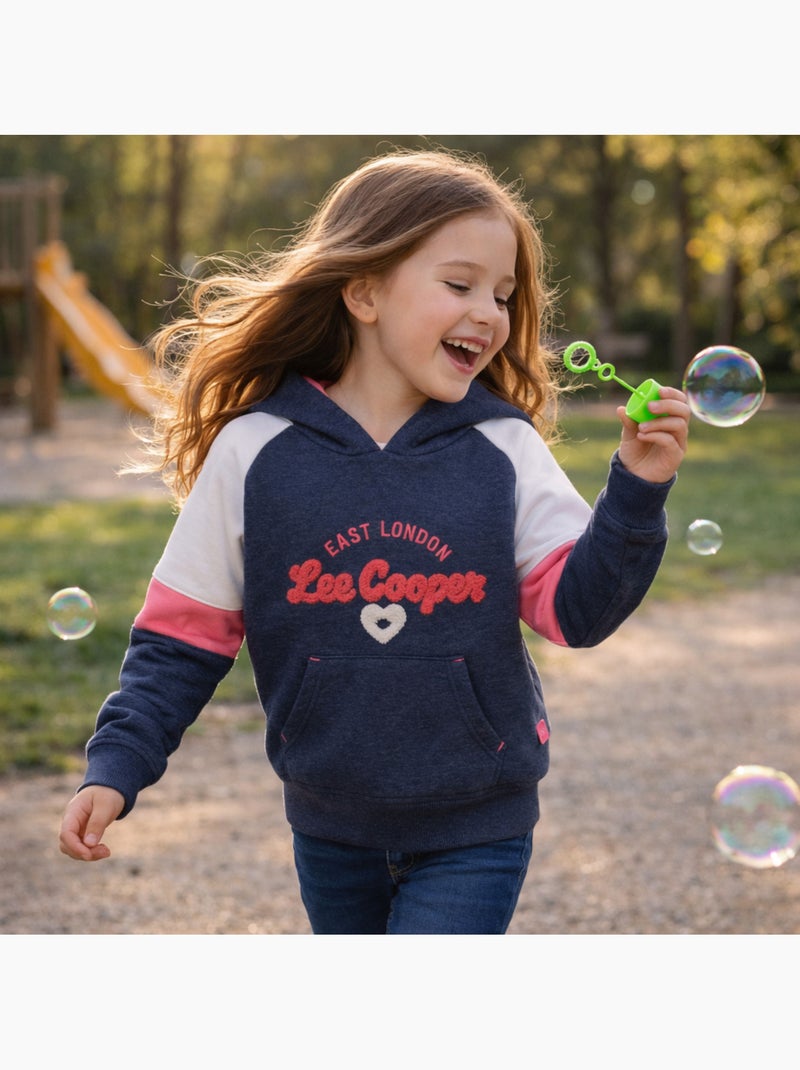 Lee Cooper - Sudadera con capucha niña Azul marino - Kiabi