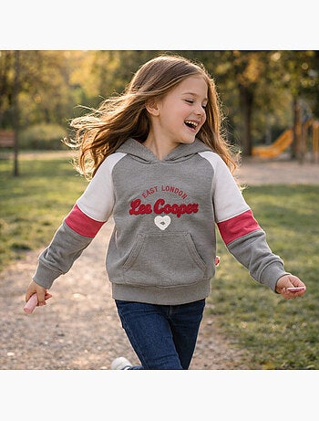 Lee Cooper - Sudadera con capucha niña