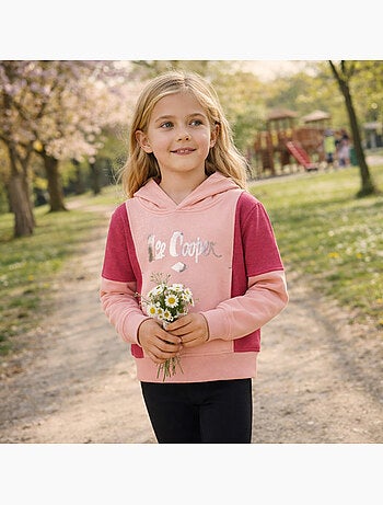 Lee Cooper - Sudadera con capucha niña