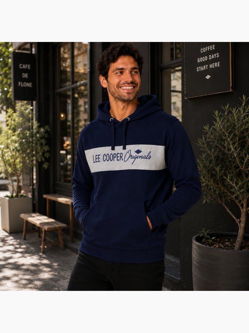 Lee cooper - sudadera con capucha para hombre Azul marino - Kiabi