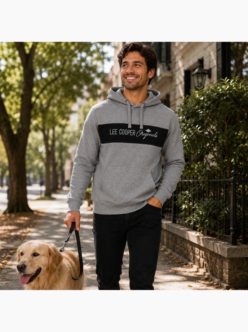 Lee cooper - sudadera con capucha para hombre Gris - Kiabi