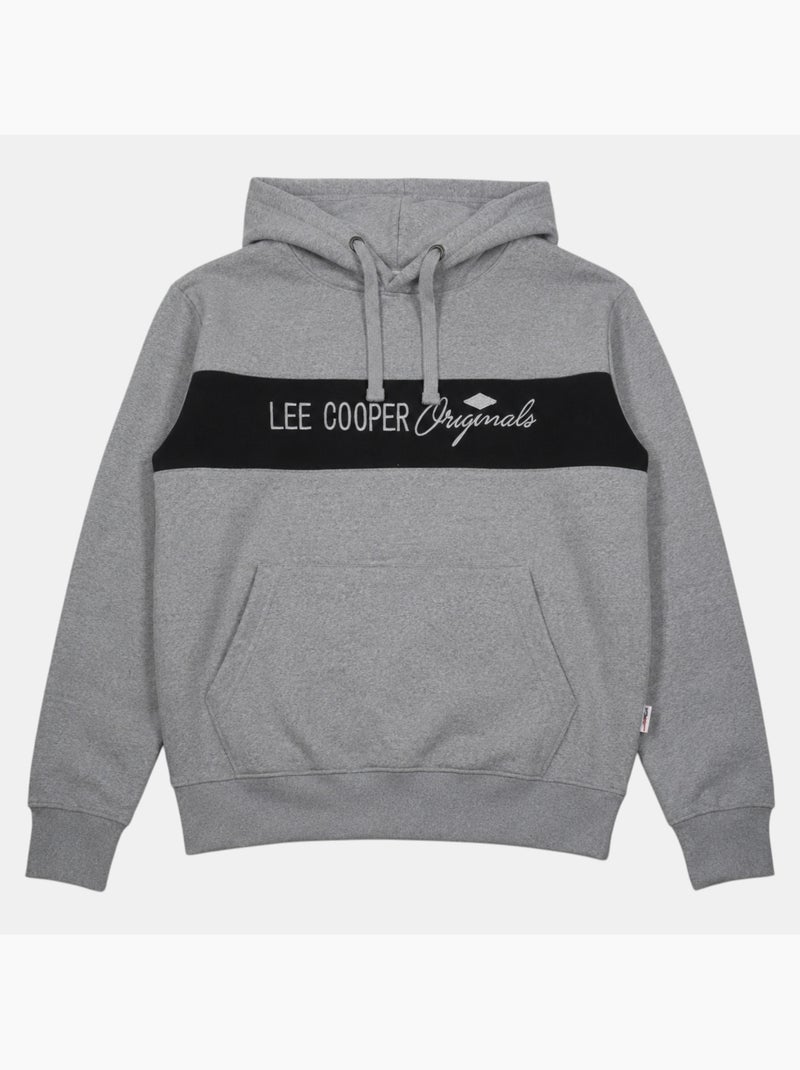 Lee cooper - sudadera con capucha para hombre Gris - Kiabi