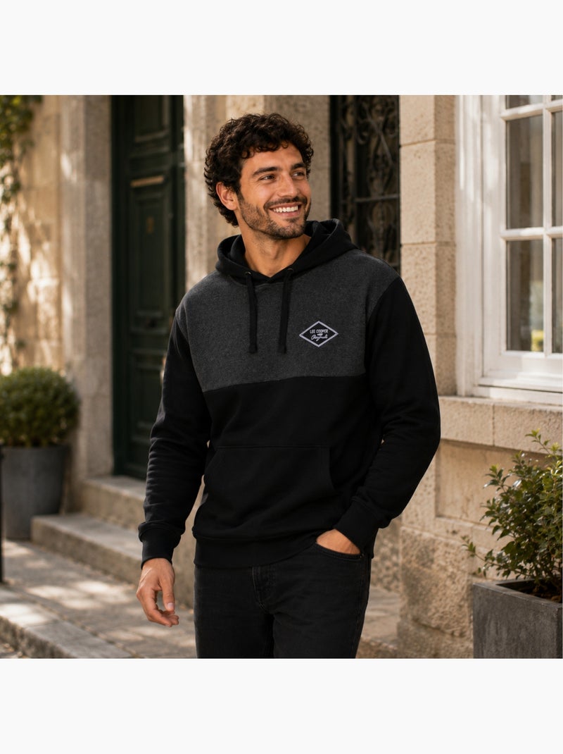 Lee cooper - sudadera con capucha para hombre Negro - Kiabi