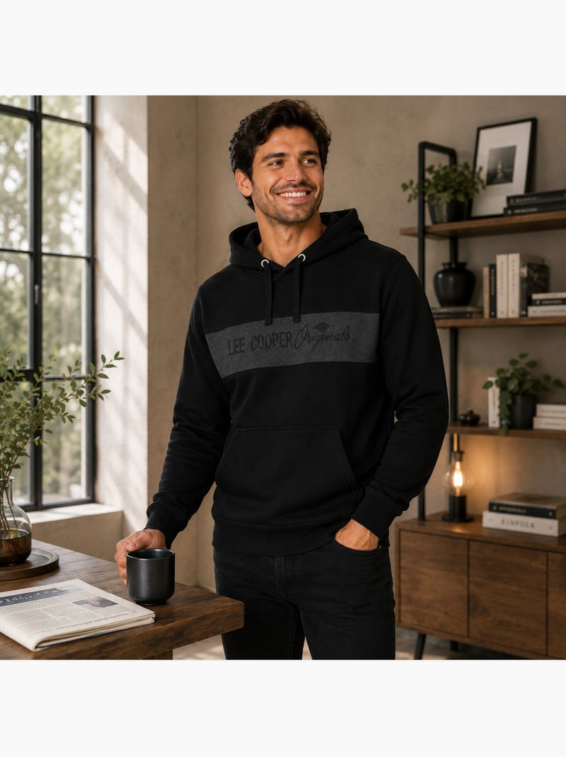 Lee cooper - sudadera con capucha para hombre Negro - Kiabi