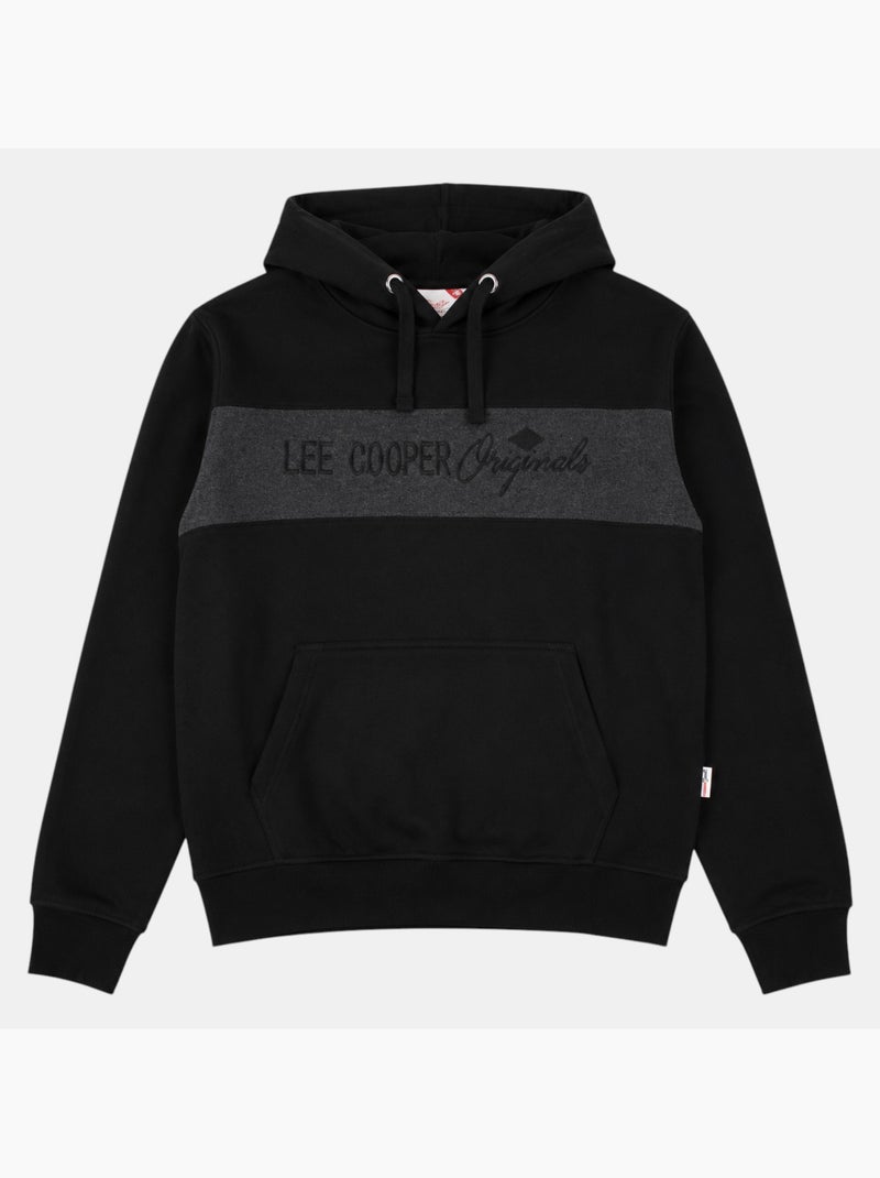 Lee cooper - sudadera con capucha para hombre Negro - Kiabi