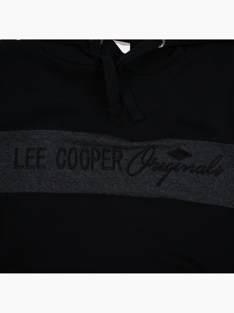 Lee cooper - sudadera con capucha para hombre Negro - Kiabi