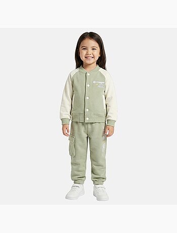Lee Cooper - Tuta sportiva bambina con una giacca a maniche lunghe e un pantalone jogging