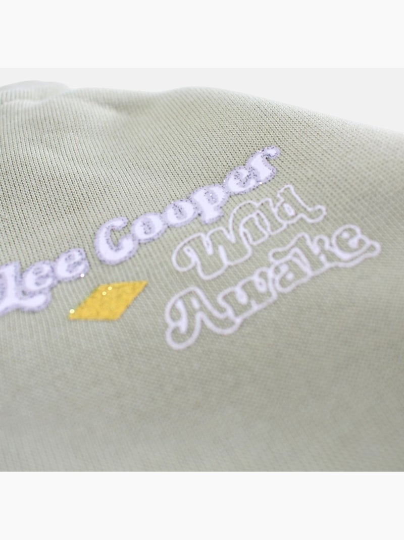 Lee Cooper - Tuta sportiva bambina con una giacca a maniche lunghe e un pantalone jogging Verde - Kiabi