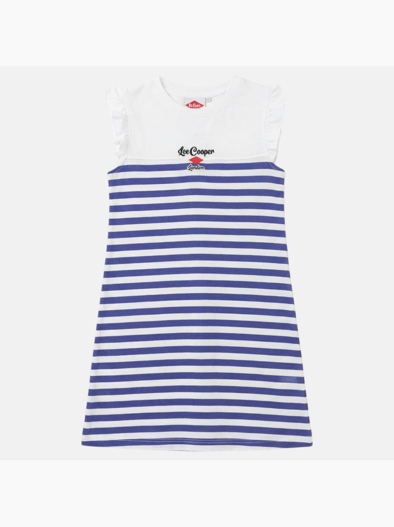 Lee Cooper - Vestido niña de manga corta Azul - Kiabi