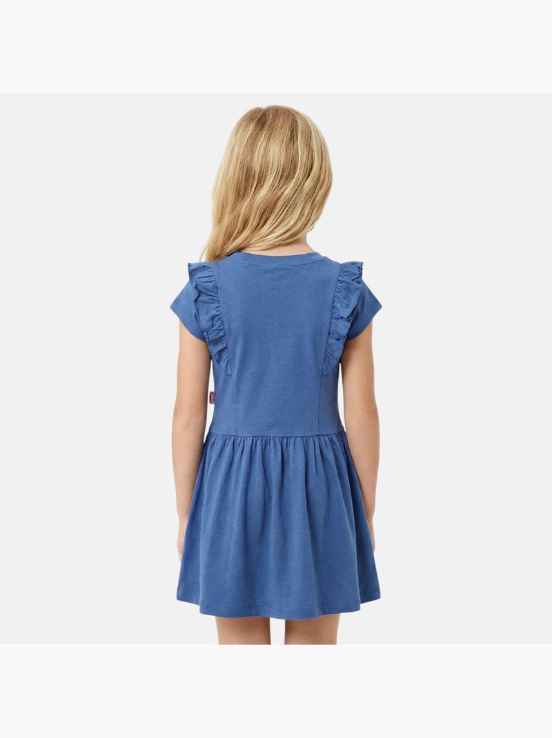 Lee Cooper - Vestido niña de manga corta Azul - Kiabi
