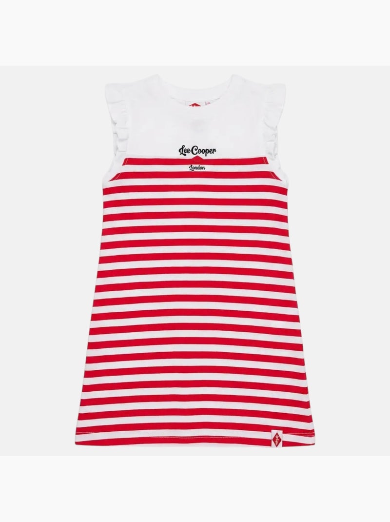 Lee Cooper - Vestido niña de manga corta Rojo - Kiabi