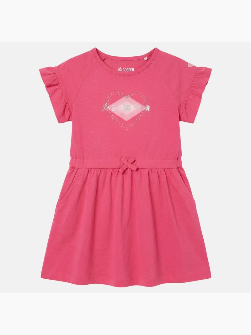 Lee Cooper - Vestido niña de manga corta Rosa fucsia - Kiabi