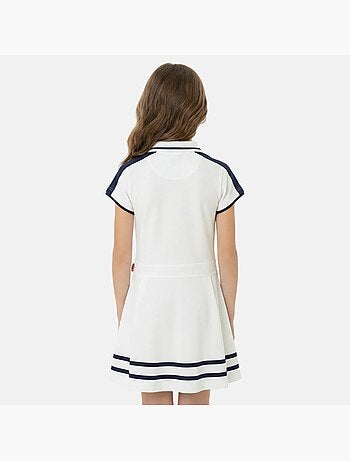 Lee Cooper - Vestido niña estilo polo de manga corta