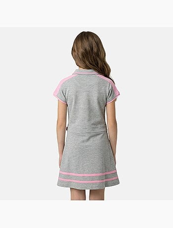 Lee Cooper - Vestido niña estilo polo de manga corta