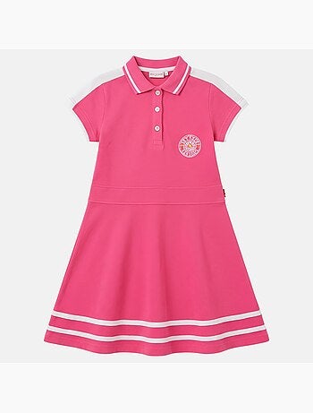 Lee Cooper - Vestido niña estilo polo de manga corta