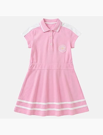 Lee Cooper - Vestido niña estilo polo de manga corta