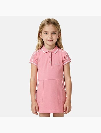 Lee Cooper - Vestido niña estilo polo de manga corta