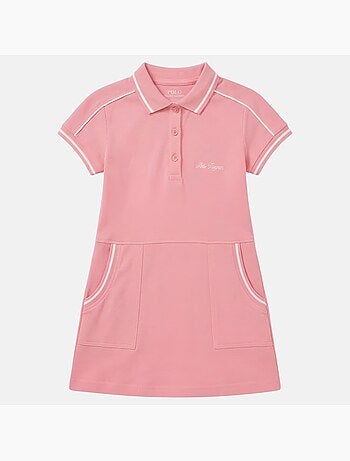 Lee Cooper - Vestido niña estilo polo de manga corta