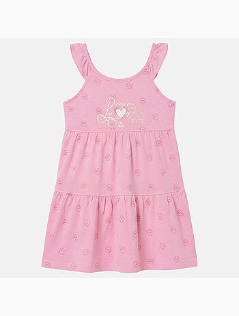 Lee Cooper - Vestido para niña con tirantes con volantes