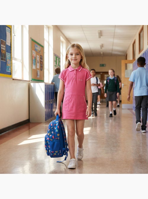 Lee Cooper - Vestido para niña  estilo polo de manga corta - Kiabi