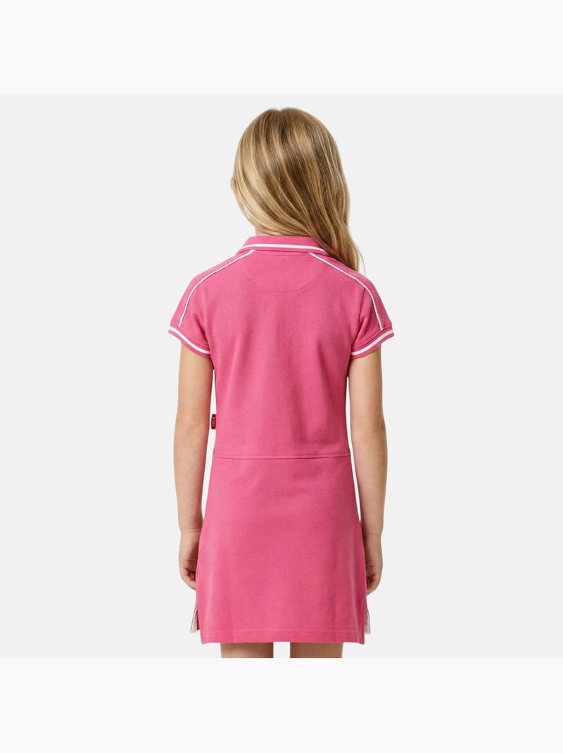 Lee Cooper - Vestido para niña estilo polo de manga corta Rosa - Kiabi