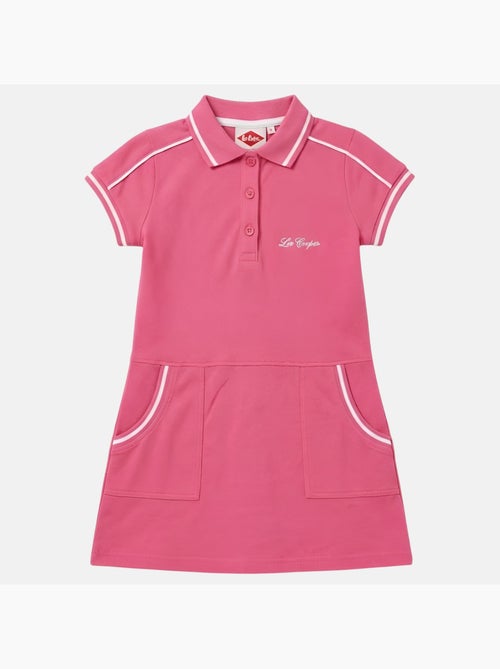 Lee Cooper - Vestido para niña  estilo polo de manga corta - Kiabi