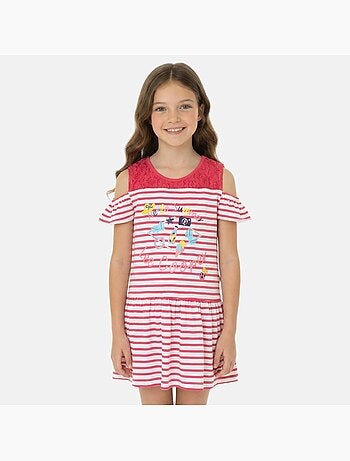 Lee cooper - vestido sin mangas con estampado de rayas y hombros al aire