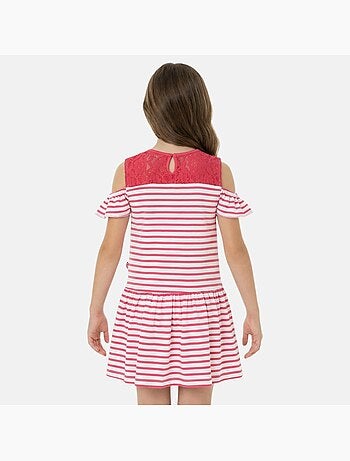 Lee cooper - vestido sin mangas con estampado de rayas y hombros al aire