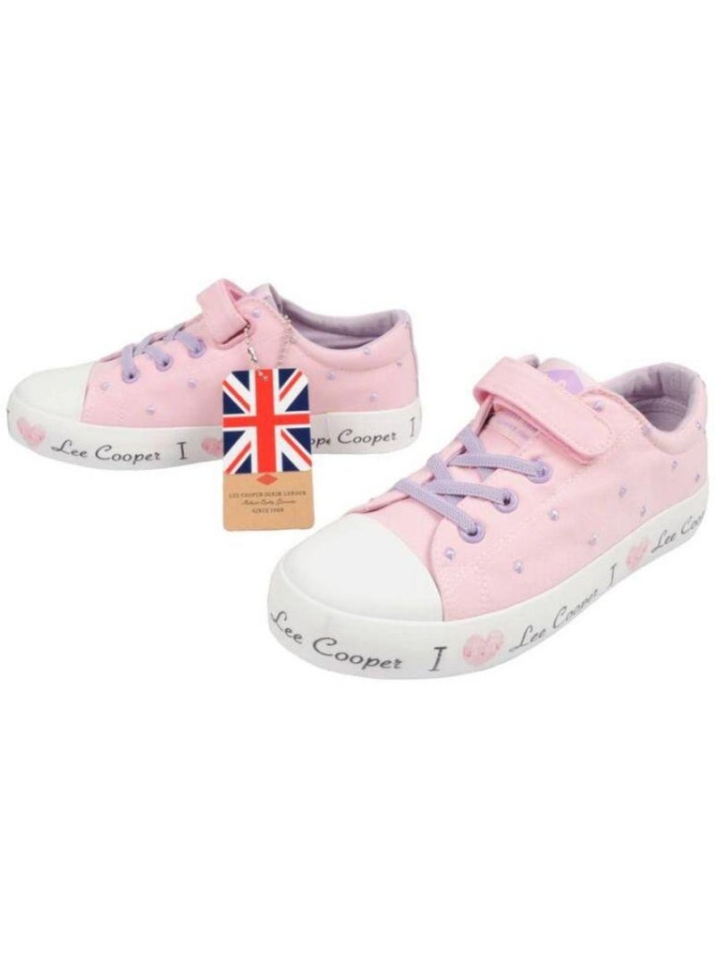 Lee Cooper - Zapatillas Deportivas Diseño Lentejuelas para Niños/Niñas Rosa - Kiabi