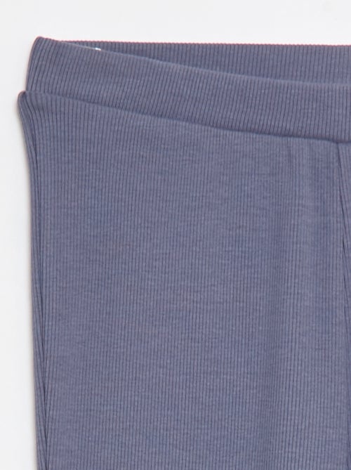 Legging acampanado de canalé - Kiabi