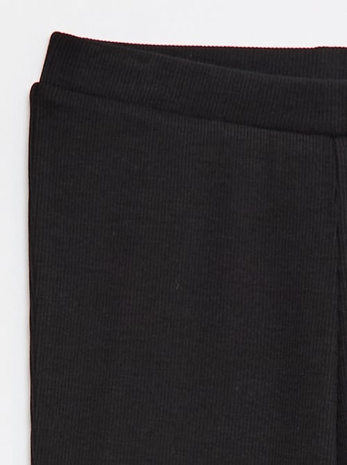 Legging acampanado de canalé - Kiabi