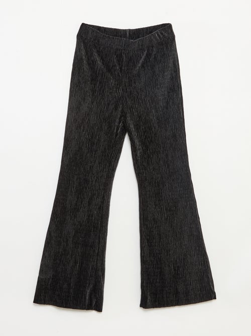 Legging acampanado de terciopelo texturizado - Kiabi