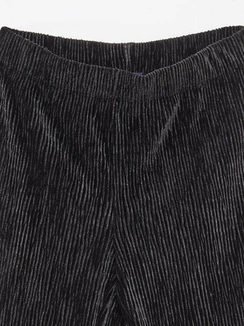 Legging acampanado de terciopelo texturizado - Kiabi