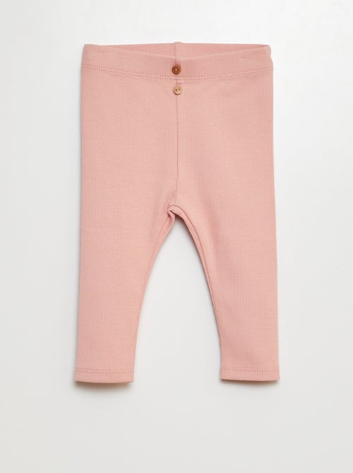 Legging acanalado con botones - Kiabi