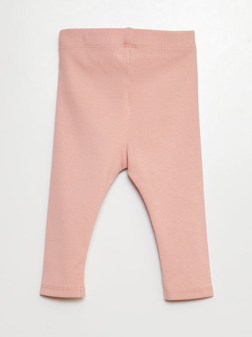 Legging acanalado con botones - Kiabi