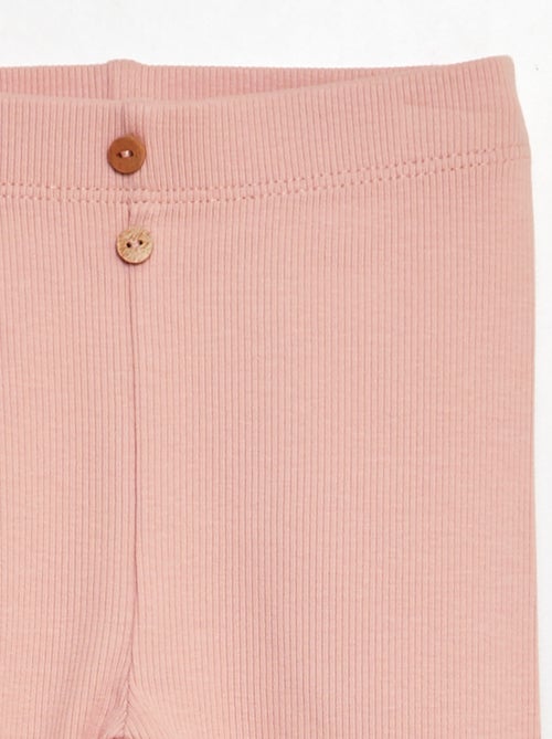 Legging acanalado con botones - Kiabi