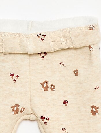Legging forrado en felpa con lazo
