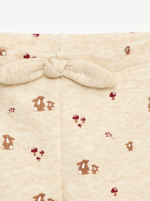 Legging afelpado en felpa con lazo - Kiabi