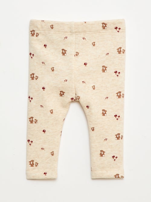 Legging afelpado en felpa con lazo - Kiabi