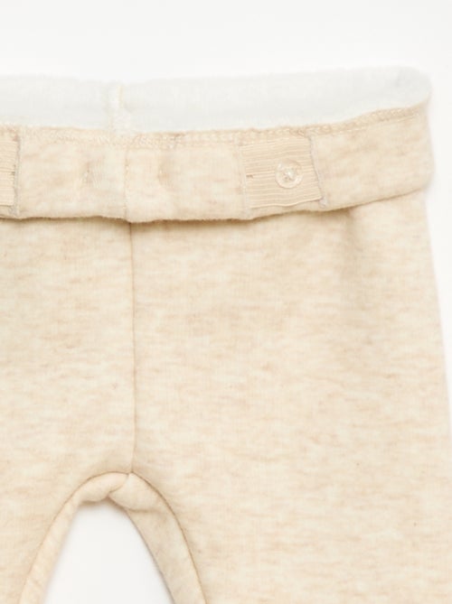 Legging afelpado en felpa con lazo - Kiabi